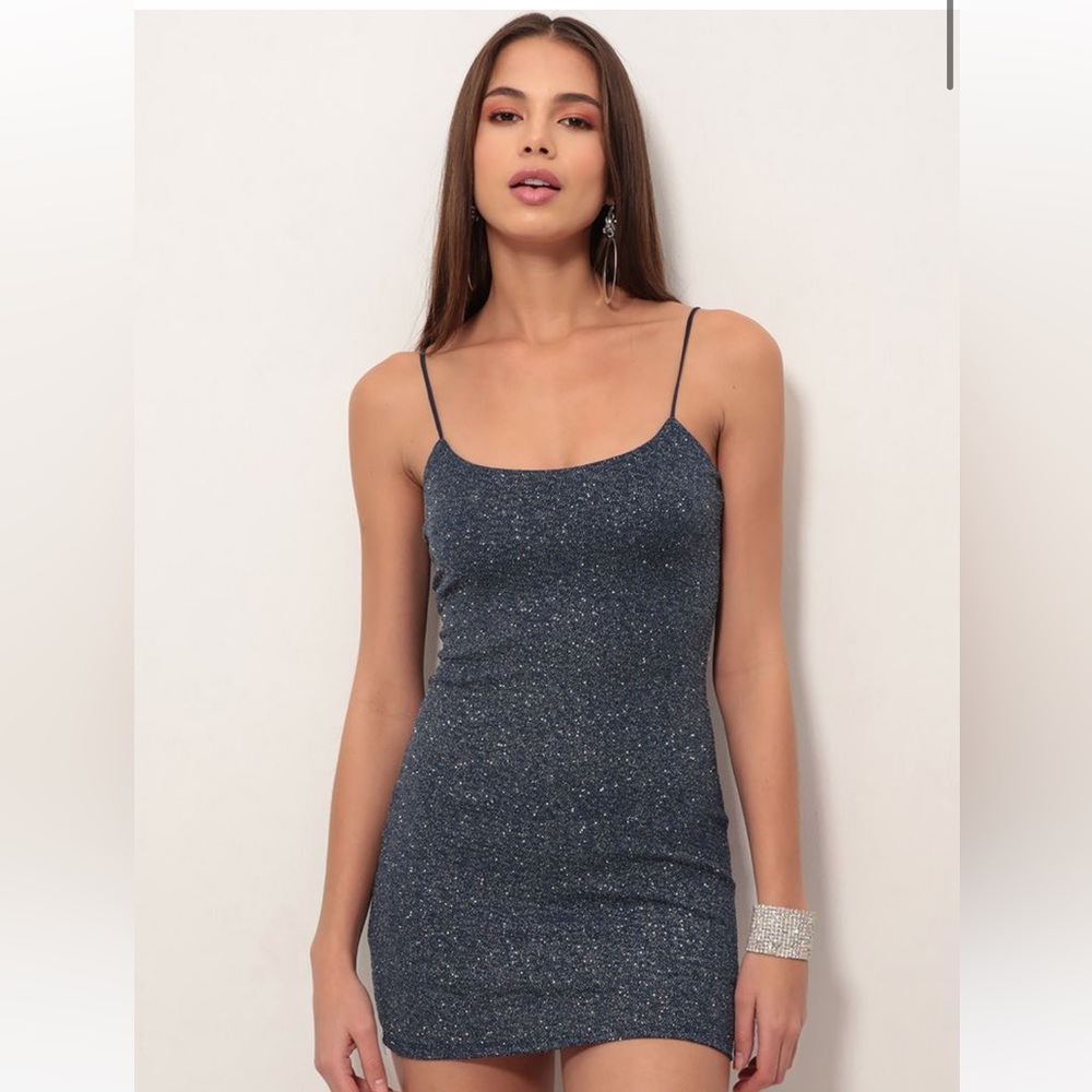 Lucy in the Sky Navy Glimmer Dress